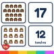 Fairy Tale number match-up flash cards 1-20: numeral, number word and picture cards.