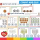 Sports count and clip cards with the answer on the back.