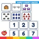 Count and match game with Travel subitizing picture cards.
