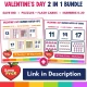 Save more with the Valentine's Day Number Match-Ups 2 in 1 bundle, cards plus puzzles.