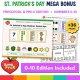 Mega bonus Preschool and Pre-K 0-10 edition included with the St. Patrick's Day number puzzles.
