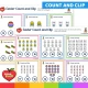 Easter count and clip cards with the answer on the back.