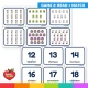 Game 2: read the number word and match it to the Easter picture card.