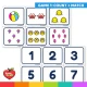 Game 1: count the Summer pictures and match the numeral.