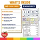 What is inside the Summer Number Match-Up Cards 1-20: 60 flash cards and 8 worksheets.