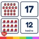 Big Back to School number cards and picture cards for counting to 20.