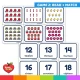 Game 2: read the number word and match it to the Back to School picture card.