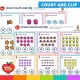 Ocean count and clip cards with the answer on the back.