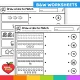 Black and white Ocean draw a line to match number worksheets.
