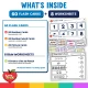 What is inside the Ocean Number Match-Up Cards 1-20: 60 flash cards and 8 worksheets.