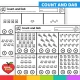 Pets count and dab dot marker worksheets for numbers 0 to 20.