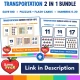 Save more with the Transportation Number Match-Ups 2 in 1 bundle, puzzles plus flash cards.