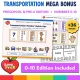 Mega bonus Preschool and Pre-K 0-10 edition included with the Transportation number puzzles.