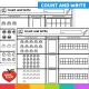 Weather count and write worksheets with ten frames to color.