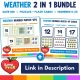 Save more with the Weather Number Match-Ups 2 in 1 bundle, puzzles plus flash cards.