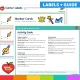 Fairy Tale card center labels and activity guide with 5 ways to play.
