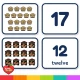 Big Pirate number cards and picture cards for counting to 20.