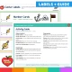 Pirate card center labels and activity guide with 5 ways to play.