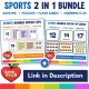Save more with the Sports Number Match-Ups 2 in 1 bundle, puzzles plus flash cards.
