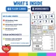 What is inside the Sports Number Match-Up Cards 1-20: 60 flash cards and 8 worksheets.