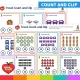Travel count and clip cards with the answer on the back.