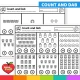 Travel count and dab dot marker worksheets for numbers 0 to 20.