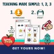 Download, print and teach the toddler five senses busy book.