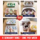 Four sensory bin setups for 2 year olds: Apple Orchard, Bear Cave, Laundry Basket and Feed the Dog.