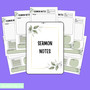 Sermon Notes Journal Vol 5 With Editable PLR License eBookStorify