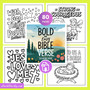 80 Bold Easy Bible Verse Coloring Pages - Prime Pack eBookStorify