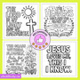 90 Bold Easy Bible Verse Coloring Pages - Prime Pack eBookStorify