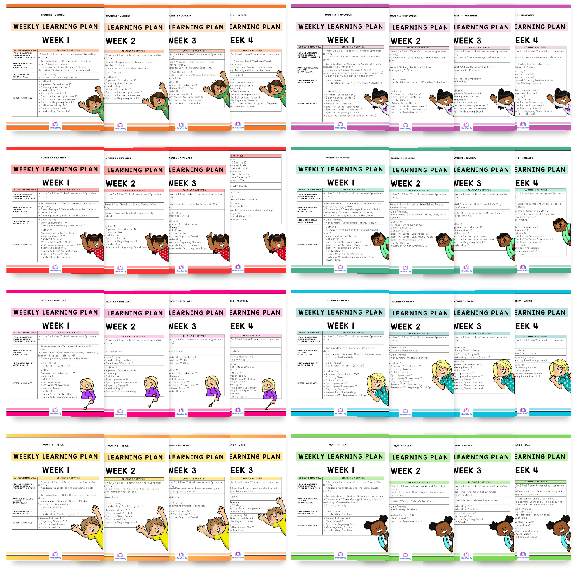Weekly Lesson Planners - eBookStorify
