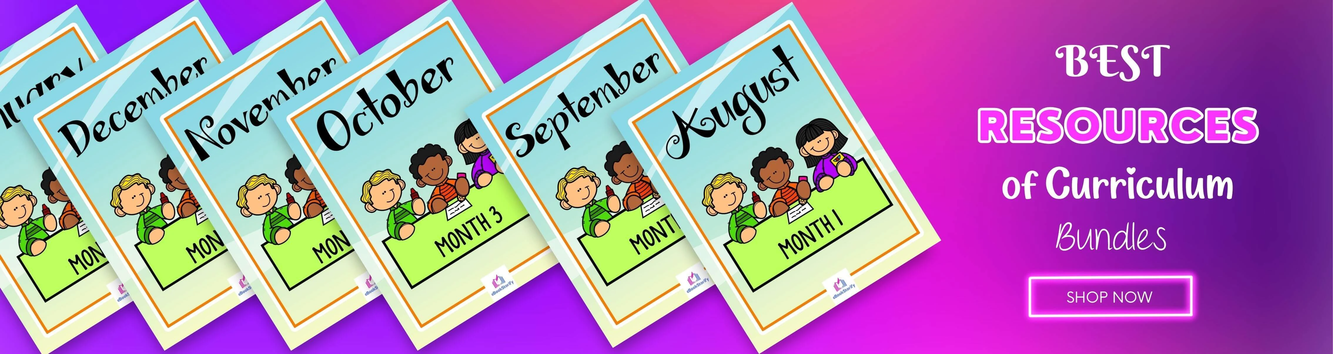Monthly kindergarten curriculum units and best preschool resources by iLovePreK