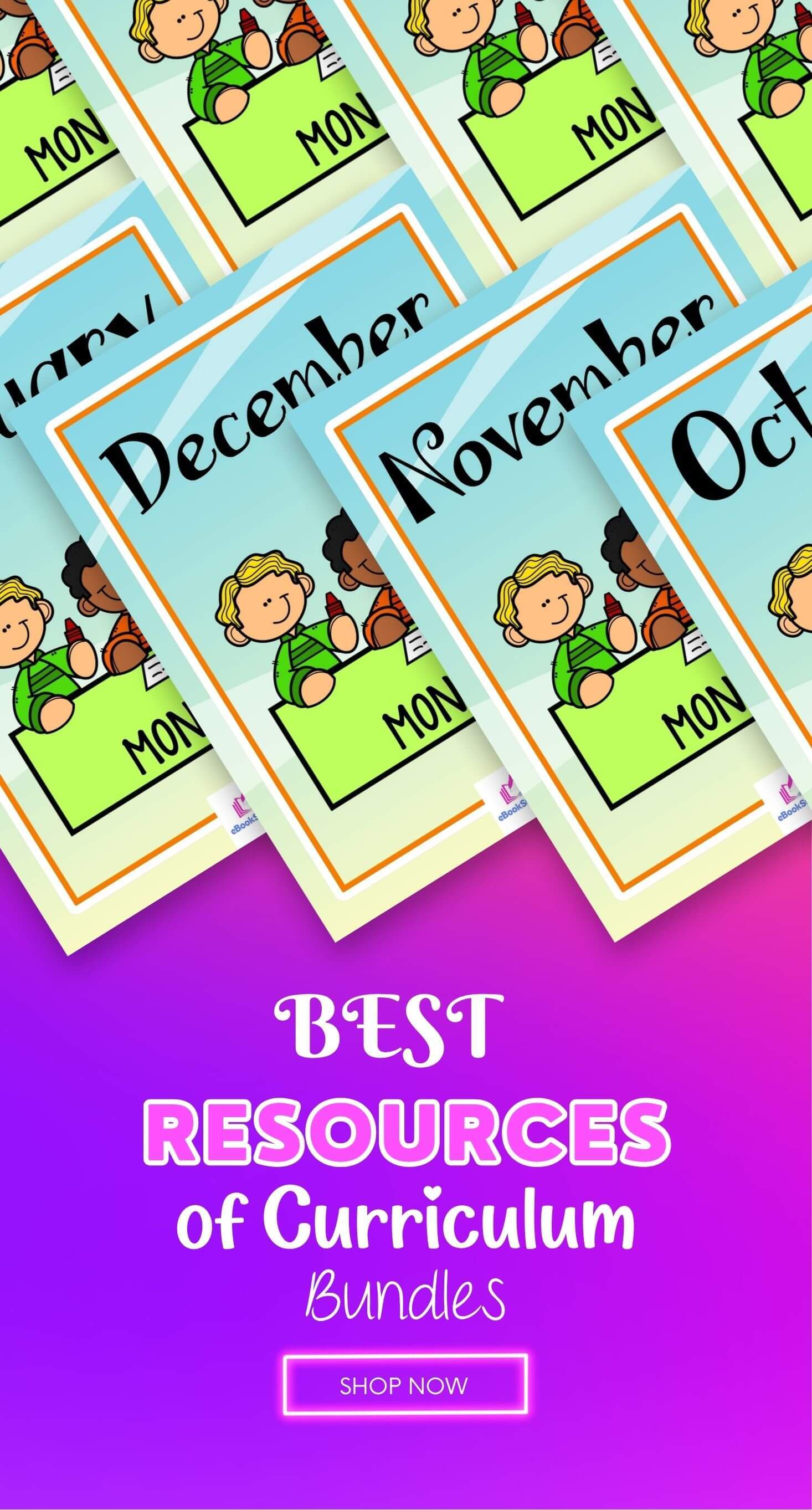 Monthly kindergarten curriculum units and best preschool resources by iLovePreK