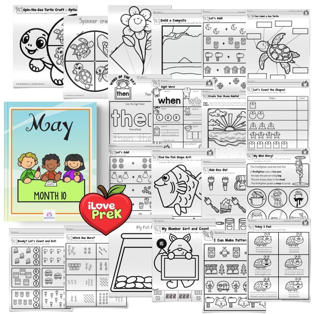 May end of year kindergarten activities by iLovePreK