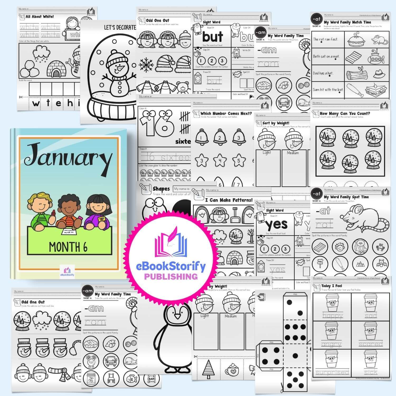 January Kindergarten Curriculum by eBookStorify