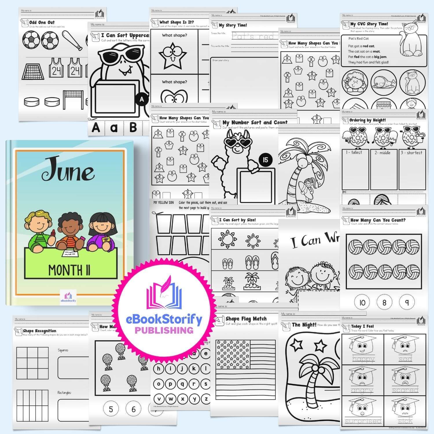 June Kindergarten Curriculum by eBookStorify