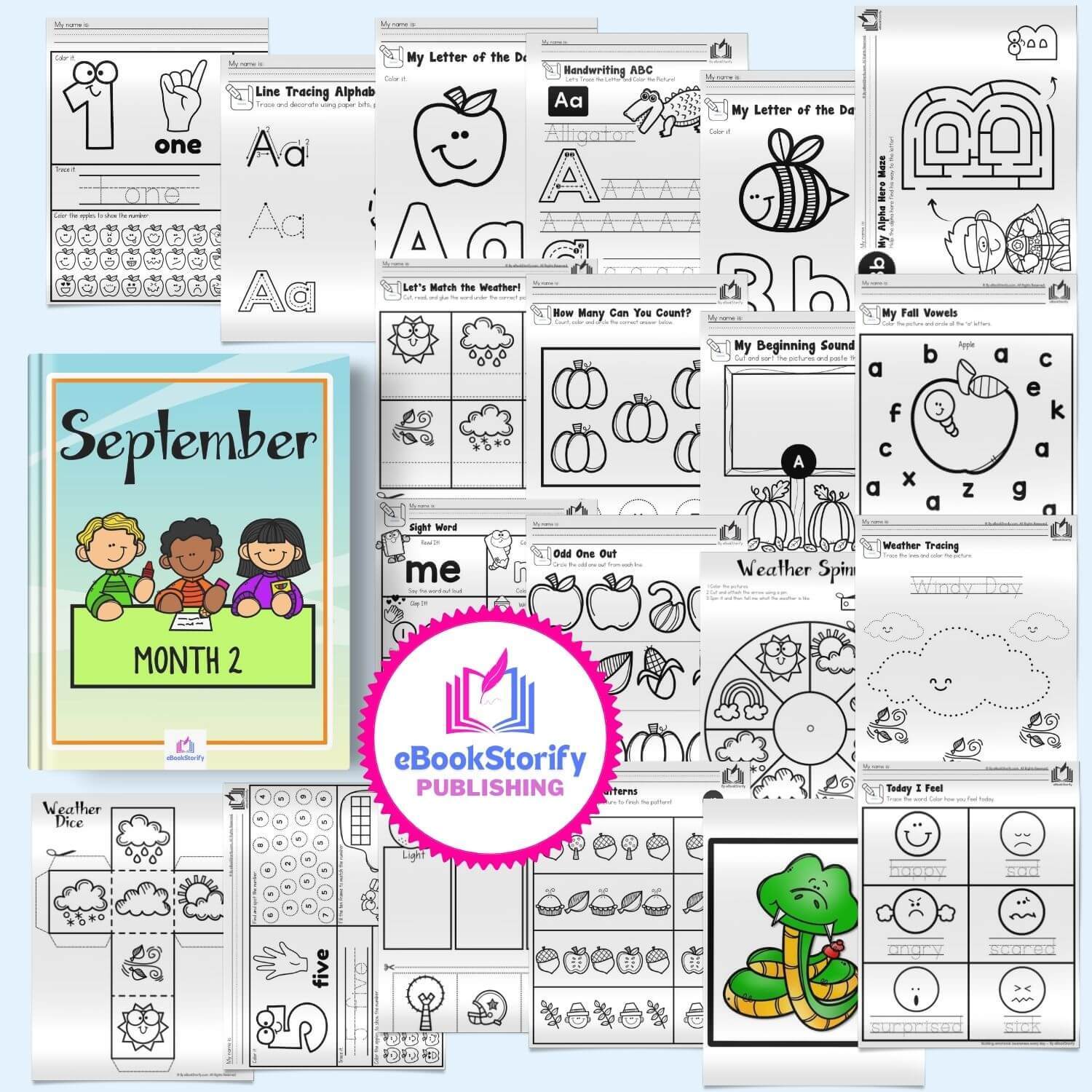 September Kindergarten Curriculum by eBookStorify
