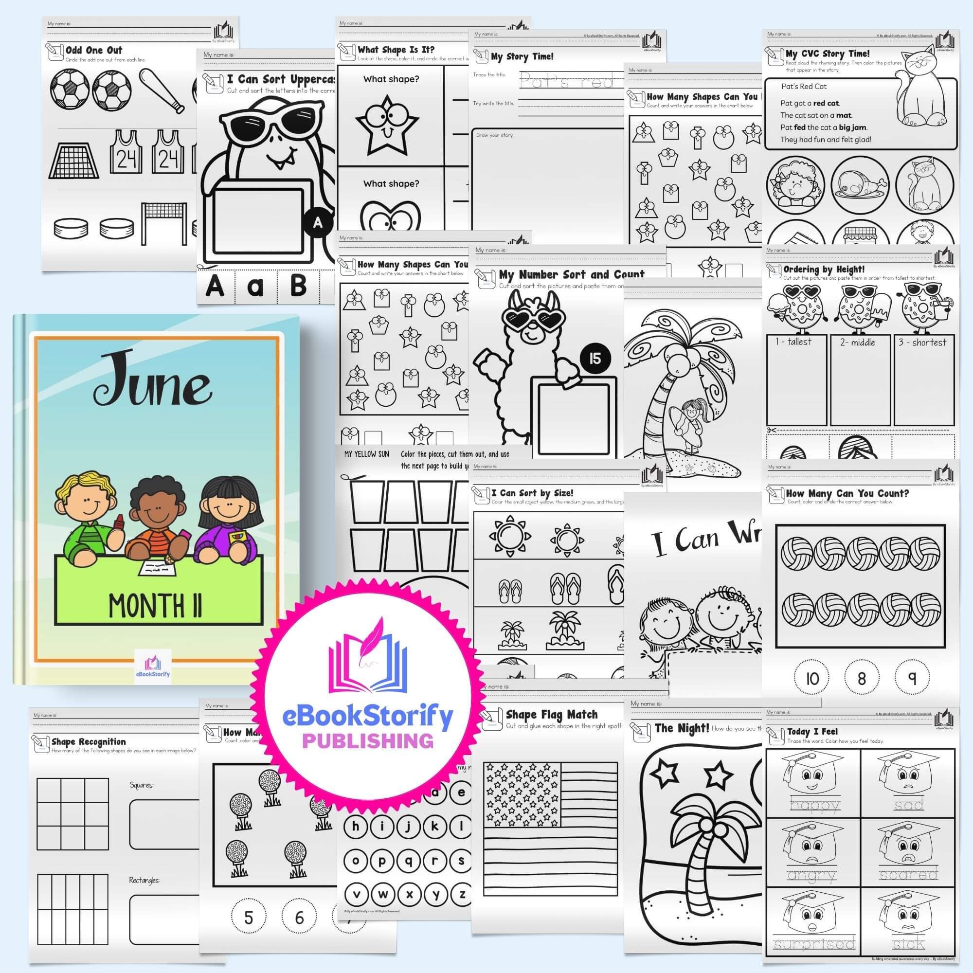 Kindergarten June Curriculum by eBookStorify LLC