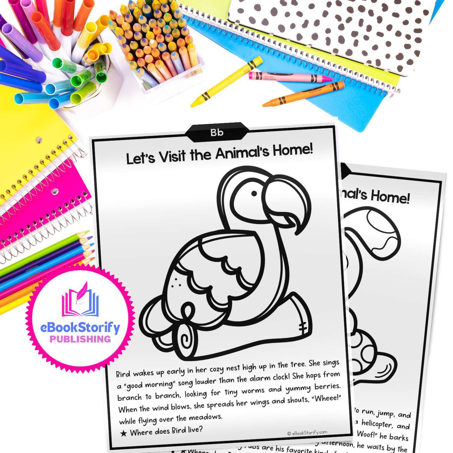 PreK Kinder Animal Alphabet Habitats by eBookStorify