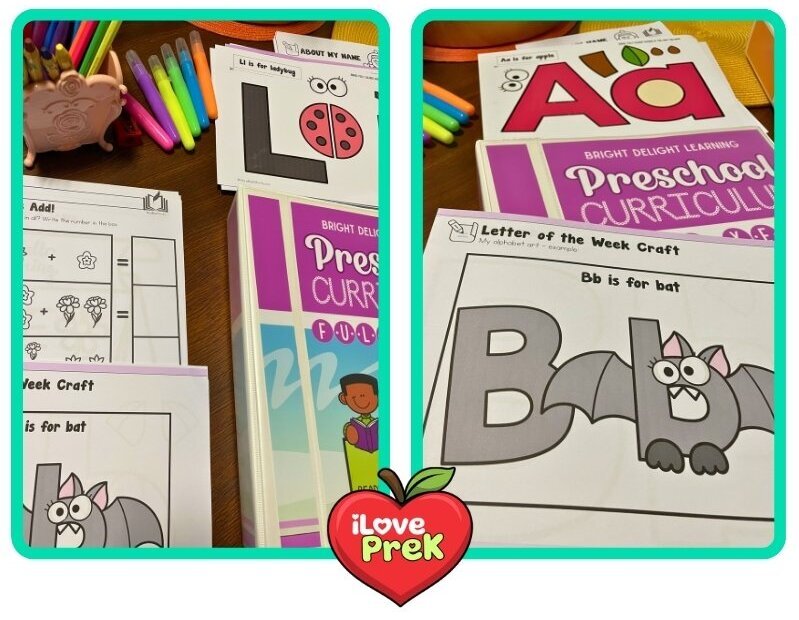 Preschool alphabet craft activity sheets for every letter A to Z by iLovePreK