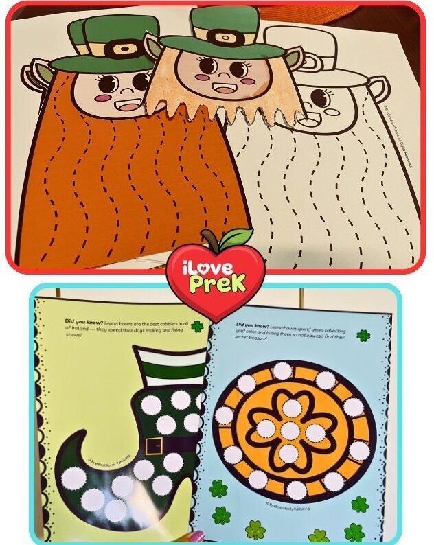 Preschool curriculum seasonal activities St Patricks Day by iLovePreK