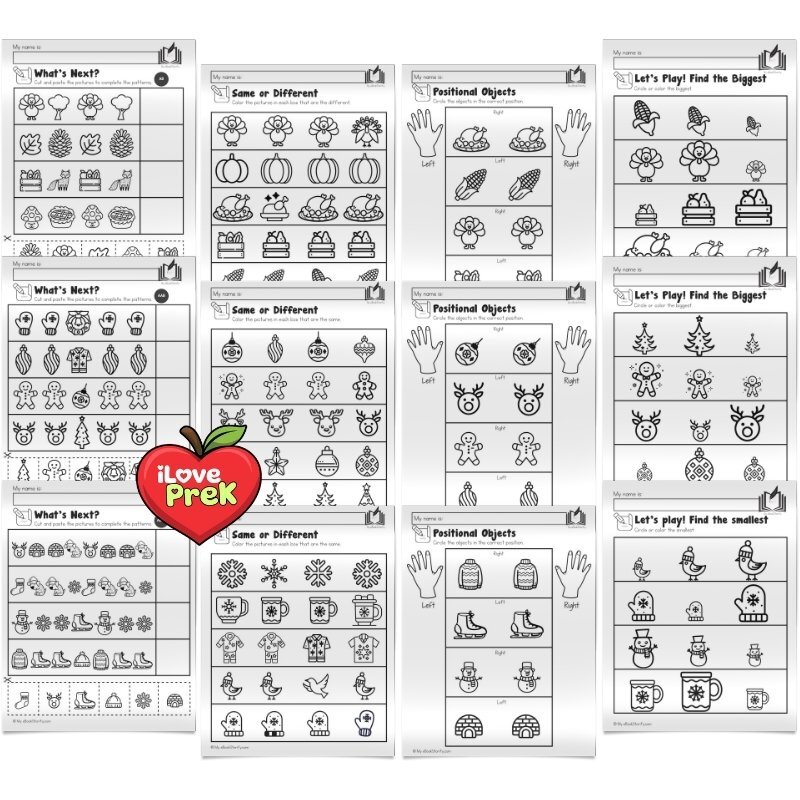 Preschool math geometry and shapes activities by iLovePreK