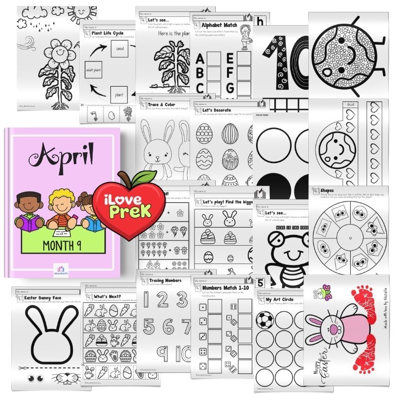 April preschool activities by iLovePreK