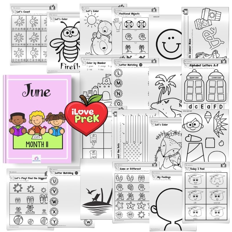 June preschool activities by iLovePreK