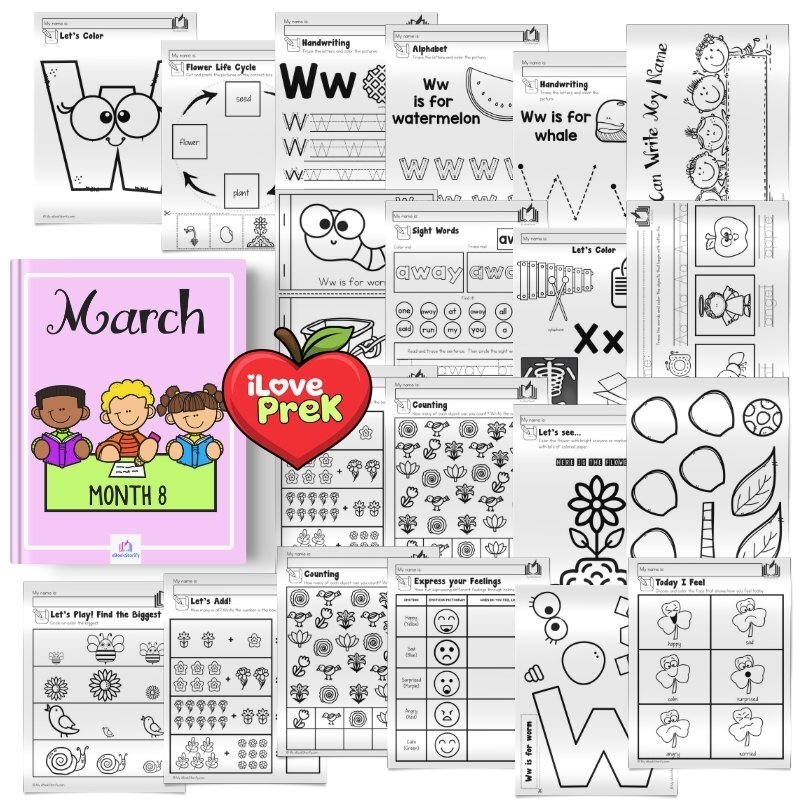 March preschool activities by iLovePreK