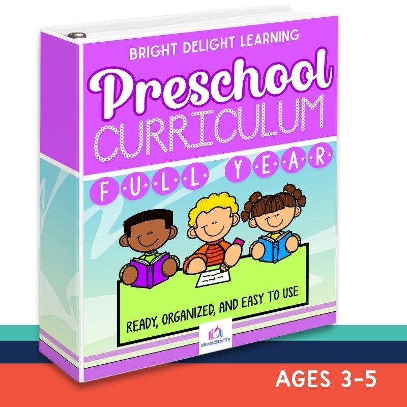 Complete Preschool Curriculum binder hero by iLovePreK