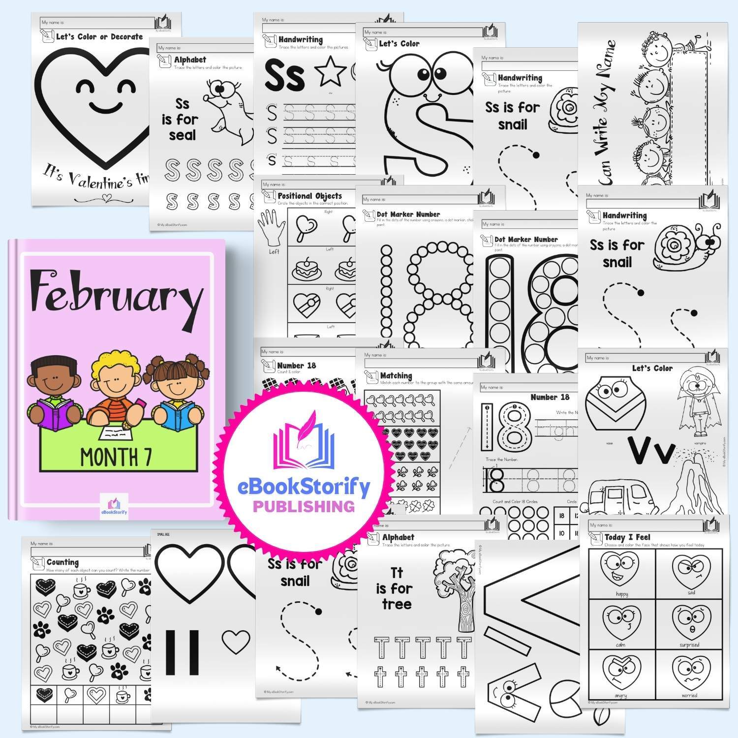 Preschool February Curriculum - Valentine's Day Activities - eBookStorify