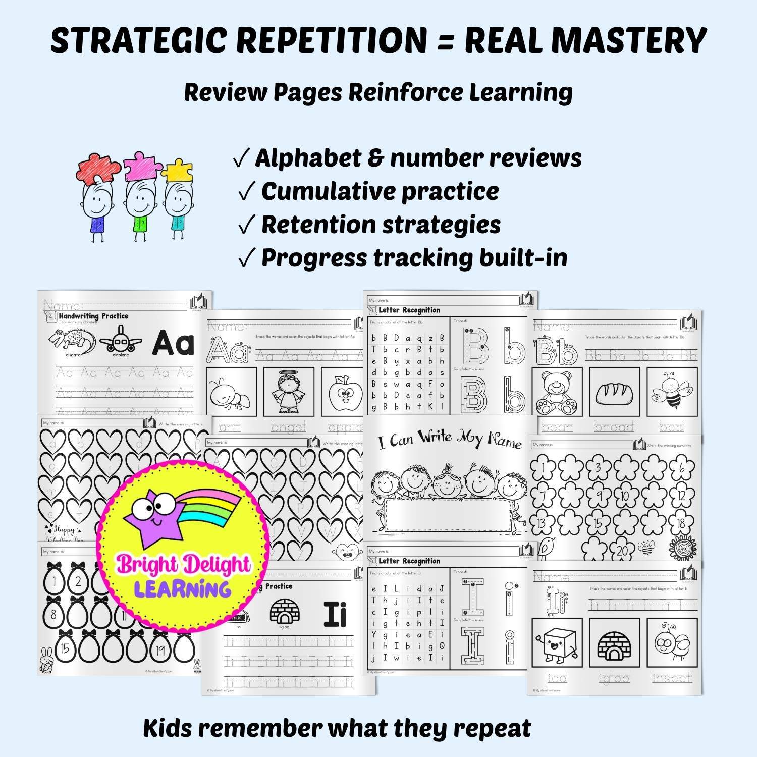 Review Reinforcement Activities Pack - eBookStorify