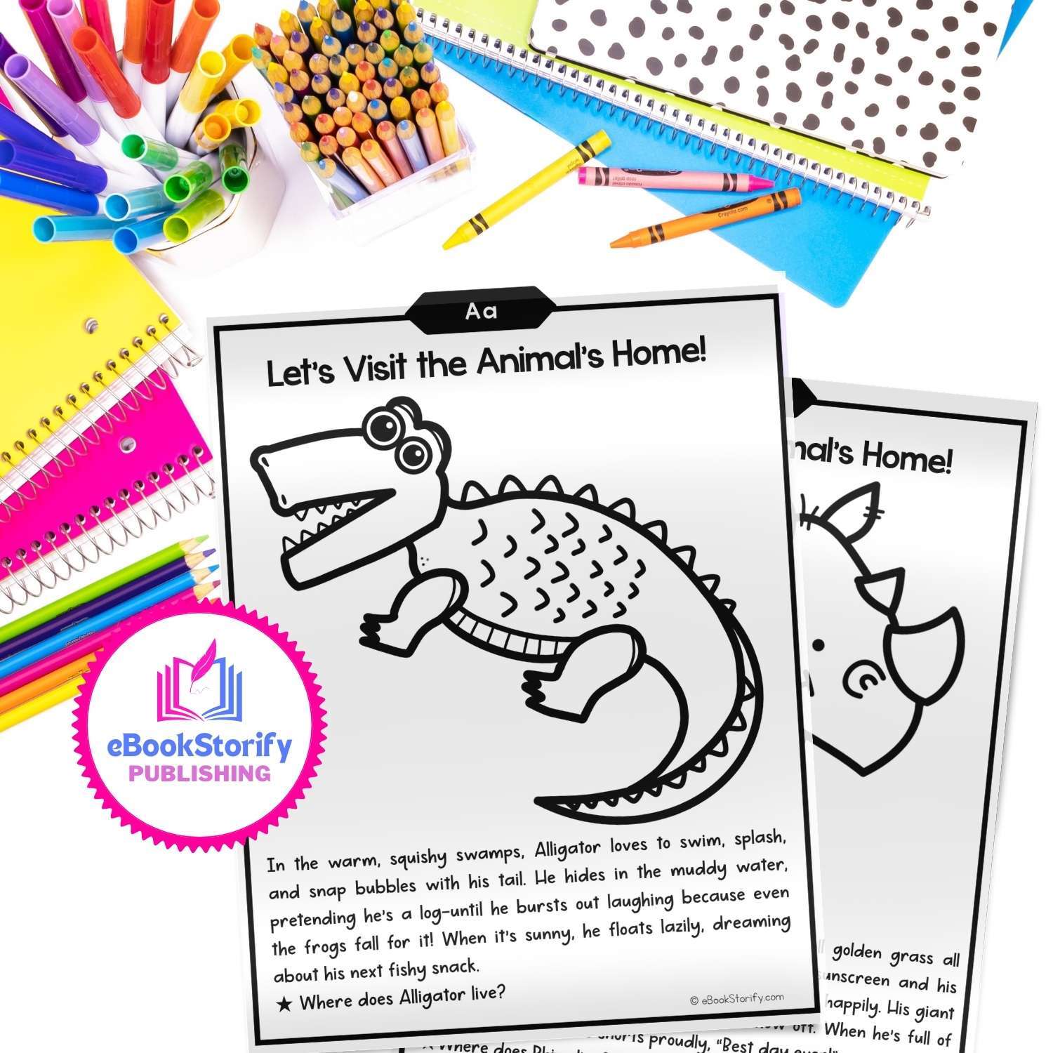 Toddler Animal Alphabet Sound Workbook by eBookStorify